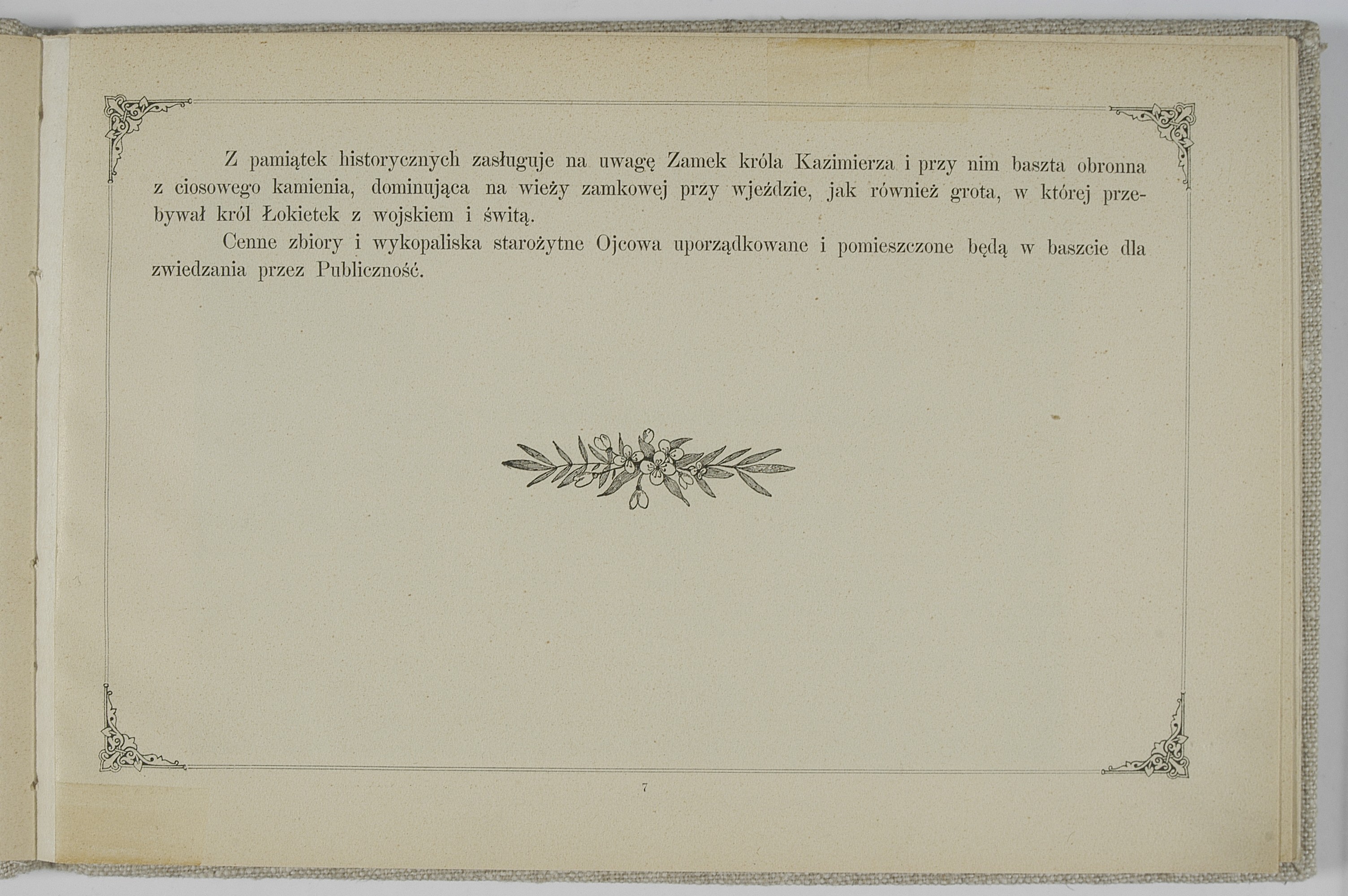 Ojców, Zakład Hidropatyczny Goplana i stacja klimatyczna w Ojcowie. Nakładem Zakładu Hidropatycznego, [1895] (w Krakowie : druk W. L. Anczyca i Spółki)