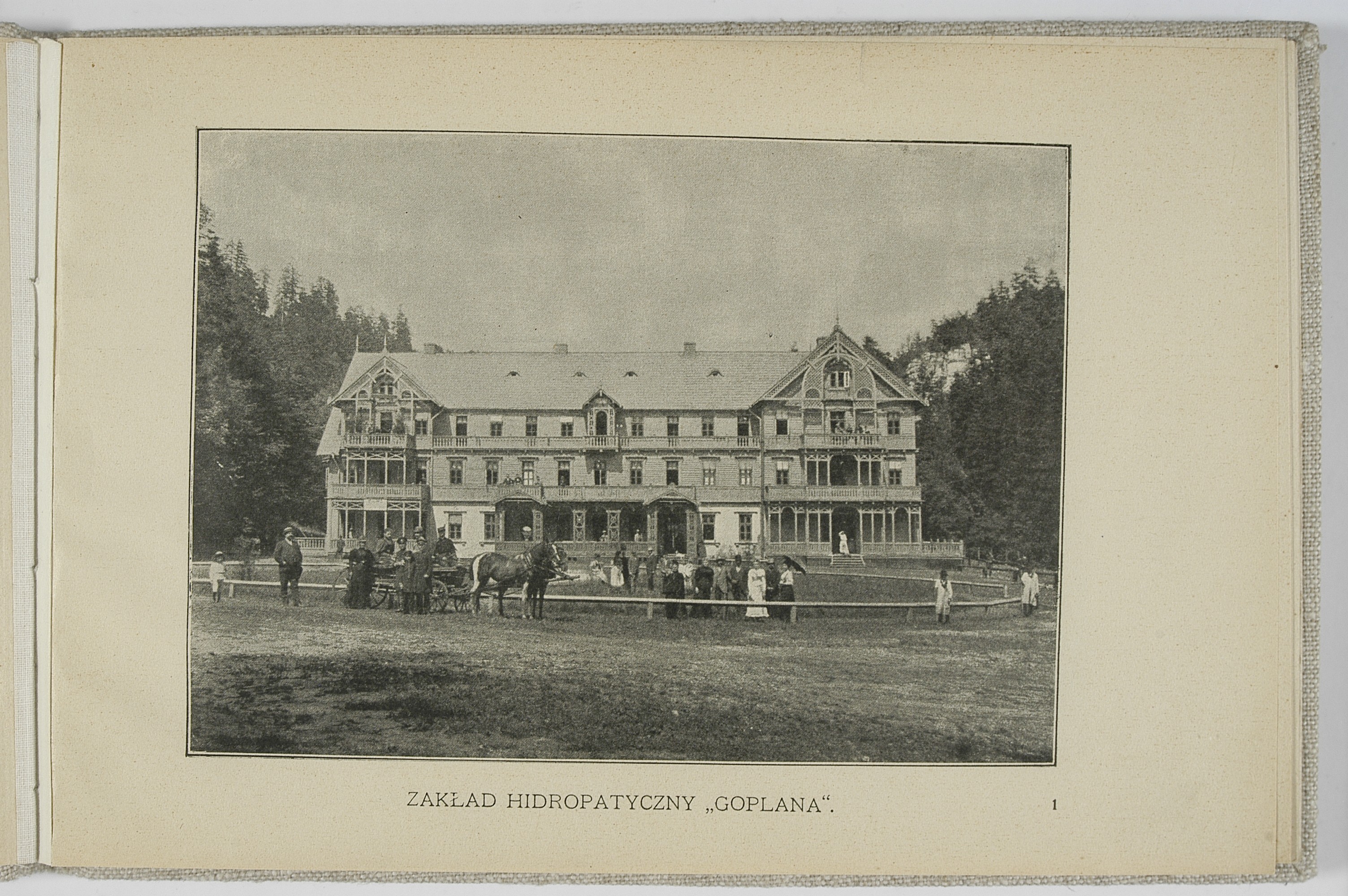 Ojców, Zakład Hidropatyczny Goplana i stacja klimatyczna w Ojcowie. Nakładem Zakładu Hidropatycznego, [1895] (w Krakowie : druk W. L. Anczyca i Spółki)